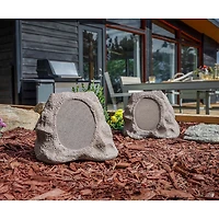 Victrola Outdoor Wireless Bluetooth Solar Rock Connect Speaker