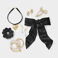 Bijoux Bar Womens Simulated Pearl Bow Hypoallergenic Drop Earrings
