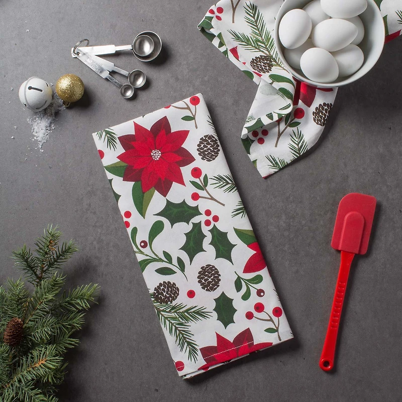 Design Imports Woodland Christmas 2-pc. Dish Cloth Set