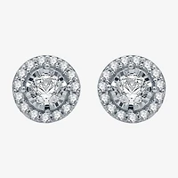 5/8 CT. T.W. Natural White Diamond 10K Gold 8mm Round Stud Earrings