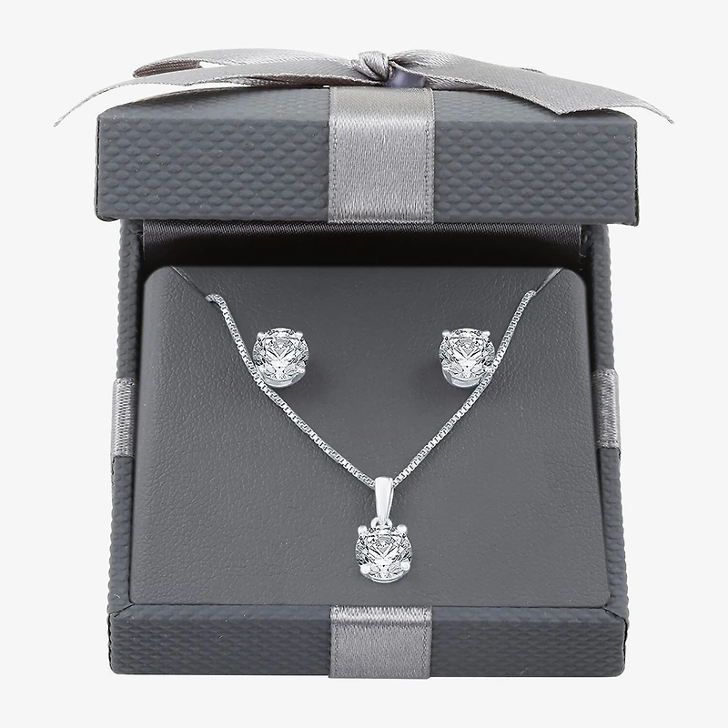 3 CT. T.W. Lab Grown White Diamond 14K Gold Round Jewelry Set
