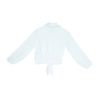 Byer California Little & Big Kid Girls Long Sleeve Camp Shirt