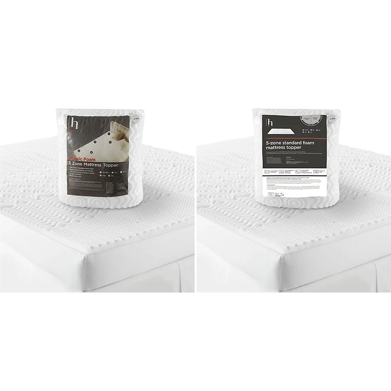 Home Expressions 5-Zone Standard Foam Mattress Topper
