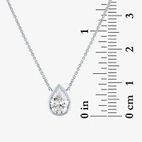 Diamond Addiction (G-H / Si2-I1) Womens 1 CT. T.W. Lab Grown White 14K Gold Pear 18 Inch Pendant Necklace