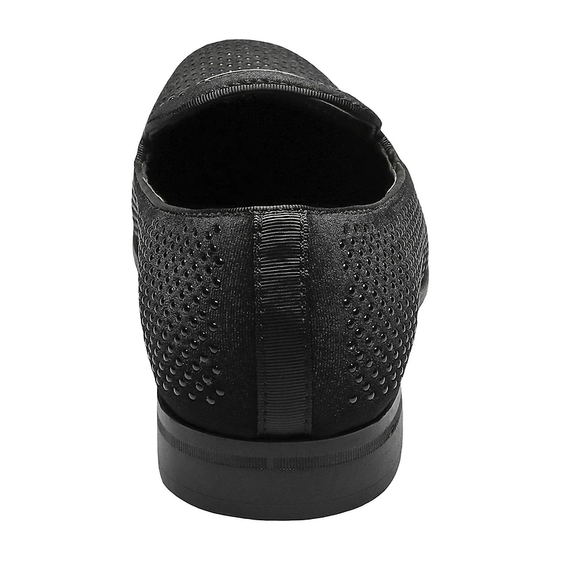 Stacy Adams Swagger Plain Toe Stud Mens Round Closed Toe Slip-On Shoe