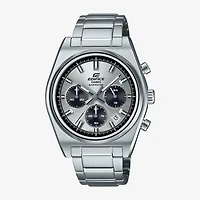 Casio Mens Silver Tone Stainless Steel Bracelet Watch Efb730d-7av