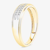 (I / Si1) 3PC Trio Set Featuring 1/2 CT. T.W. Lab Grown White Diamond 10K Two Tone Gold Marquise Side Stone Bridal Set