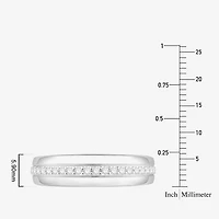 (I / Si1) 3PC Trio Set Featuring 1 CT. T.W. Lab Grown White Diamond 10K White Gold Round Side Stone Wedding Bridal Set