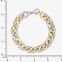 Mens Stainless Steel 9 Inch Curb Chain Bracelet