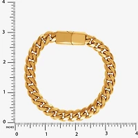 Mens Stainless Steel 9 Inch Curb Chain Bracelet