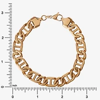 Mens Stainless Steel 8 1/2 Inch Link Chain Bracelet