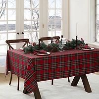 Elrene Home Fashions Stowe Tartan Holiday Plaid Rectangle Tablecloth