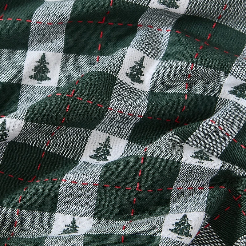 Elrene Home Fashions Sherwood Tree Dobby Cotton Rectangle Tablecloth