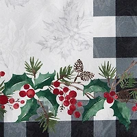 Elrene Home Fashions Holly Farmhouse Charm Holiday Fabric Table Runner