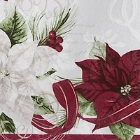 Threadmade Clarette Poinsettia Holiday Fabric 4-pc. Placemat