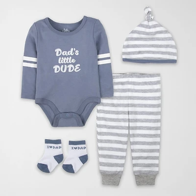 Baby Essentials Baby Boys 4-pc. Pant Set