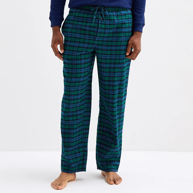 St. John's Bay Mens Big and Tall Flannel Pajama Pants