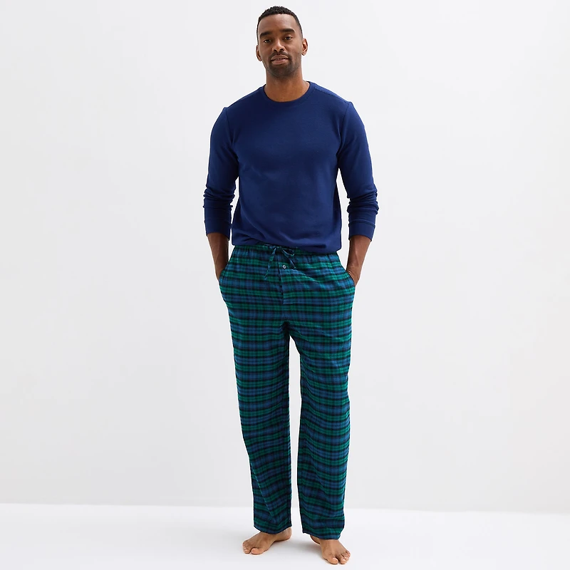 St. John's Bay Mens Big and Tall Flannel Pajama Pants