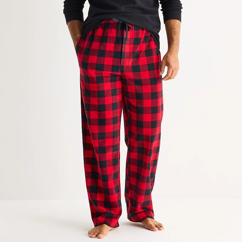 St. John's Bay Mens Big and Tall Microfleece Pajama Pants