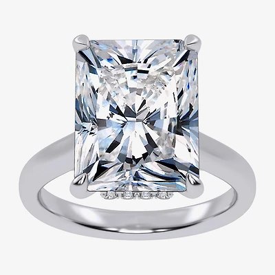 Signature By Modern Bride (G / Vs2-Si1) Womens 8 1/4 Ct. T.W. Lab Grown White Diamond 14K Gold Rectangular Solitaire Engagement Ring