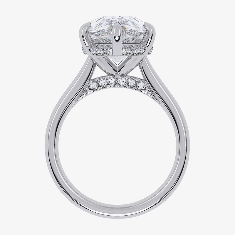 Signature By Modern Bride (G / Vs2-Si1) Womens 8 1/4 Ct. T.W. Lab Grown White Diamond 14K Gold Pear Solitaire Engagement Ring