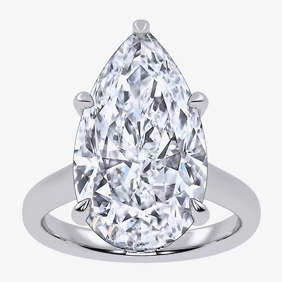 Signature By Modern Bride (G / Vs2-Si1) Womens 8 1/4 Ct. T.W. Lab Grown White Diamond 14K Gold Pear Solitaire Engagement Ring