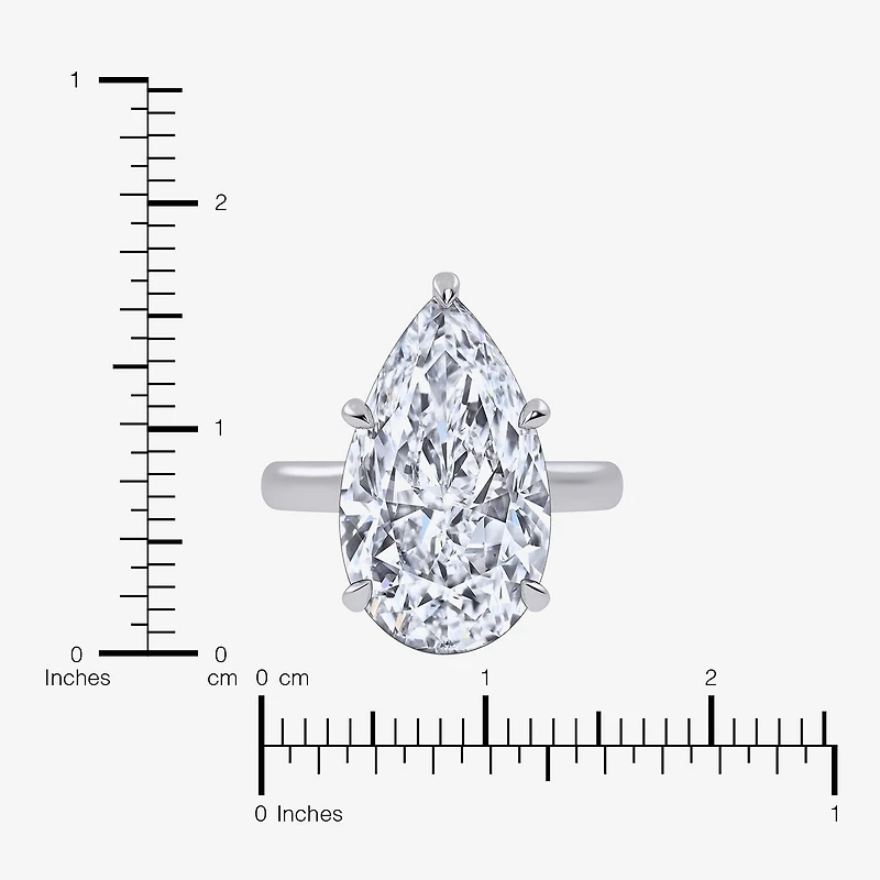 Signature By Modern Bride (G / Vs2-Si1) Womens 8 1/4 Ct. T.W. Lab Grown White Diamond 14K Gold Pear Solitaire Engagement Ring