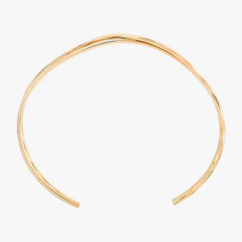 Gold Addiction Womens 10K Gold Bangle Bracelet