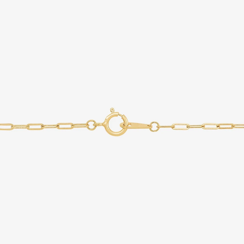 Gold Addiction Womens 10K Gold 7.25 Inch Solid Chain Bracelet