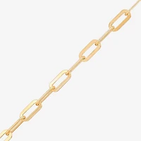 Silver Addiction Womens 14K Gold Over Silver 18 Inch Paperclip Chain Necklace