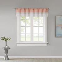 Madison Park Eastridge 50"W X 18"L Rod Pocket Tailored Valance
