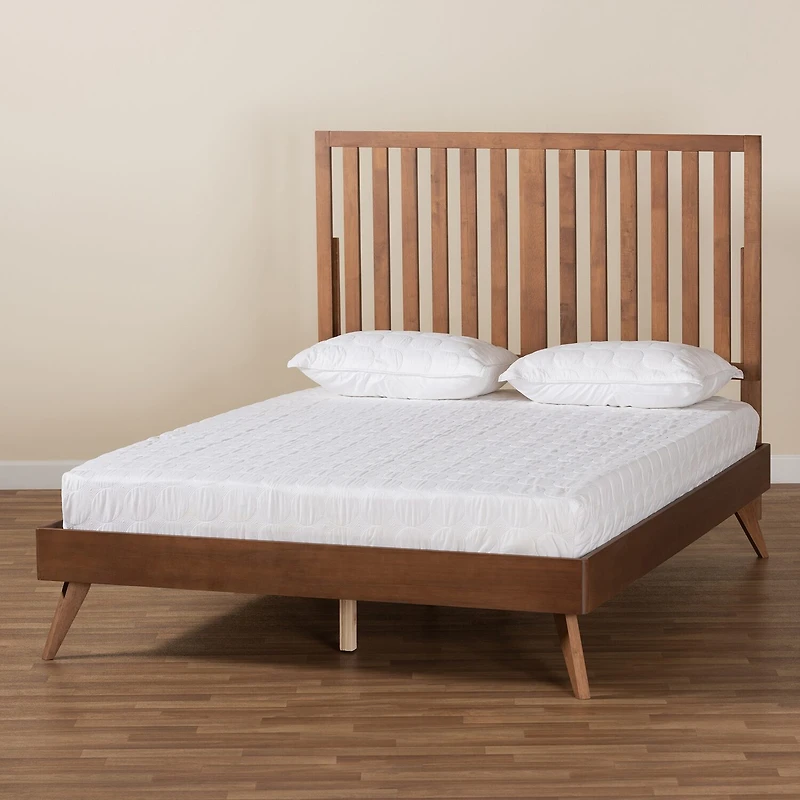 Saki Wooden Platform Bed