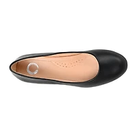 Journee Collection Saar Womens Round Closed Toe Block Heel Pumps