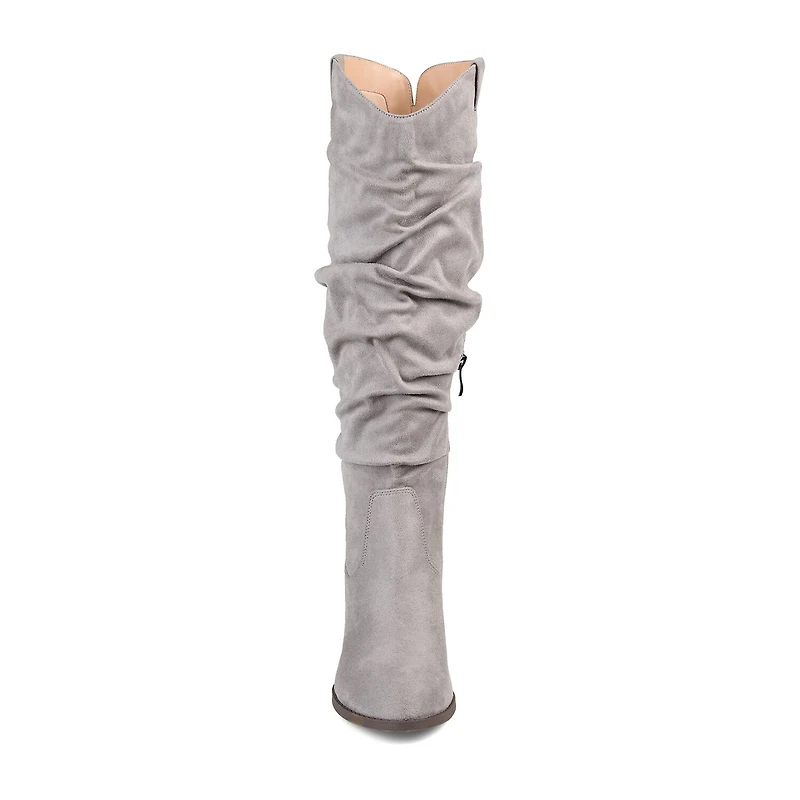 Journee Collection Womens Aneil Stacked Heel Knee Boots