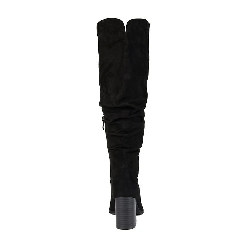 Journee Collection Womens Aneil Stacked Heel Knee Boots