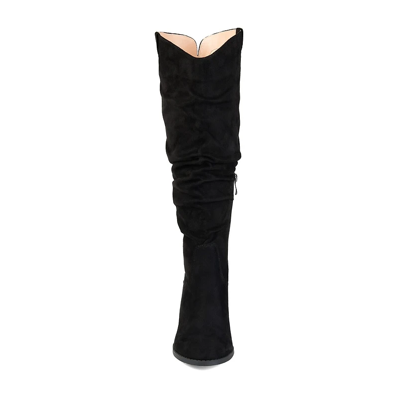 Journee Collection Womens Aneil Stacked Heel Knee Boots
