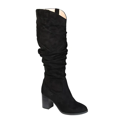 Journee Collection Womens Aneil Stacked Heel Knee Boots