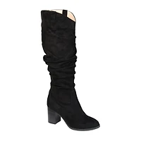 Journee Collection Womens Aneil Stacked Heel Knee Boots