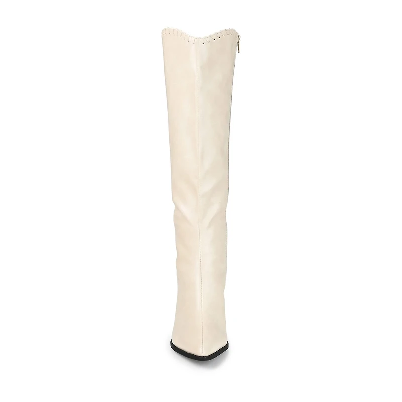 Journee Collection Womens Daria Wide Calf Stacked Heel Riding Boots