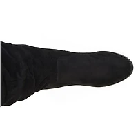 Journee Collection Womens Kaison Wide Calf Stacked Heel Over the Knee Boots