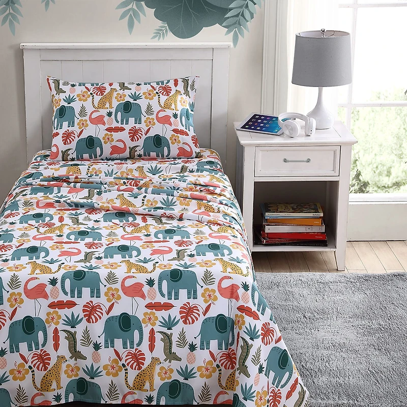 Poppy & Fritz Wild Animals Deep Pocket Sheet Set