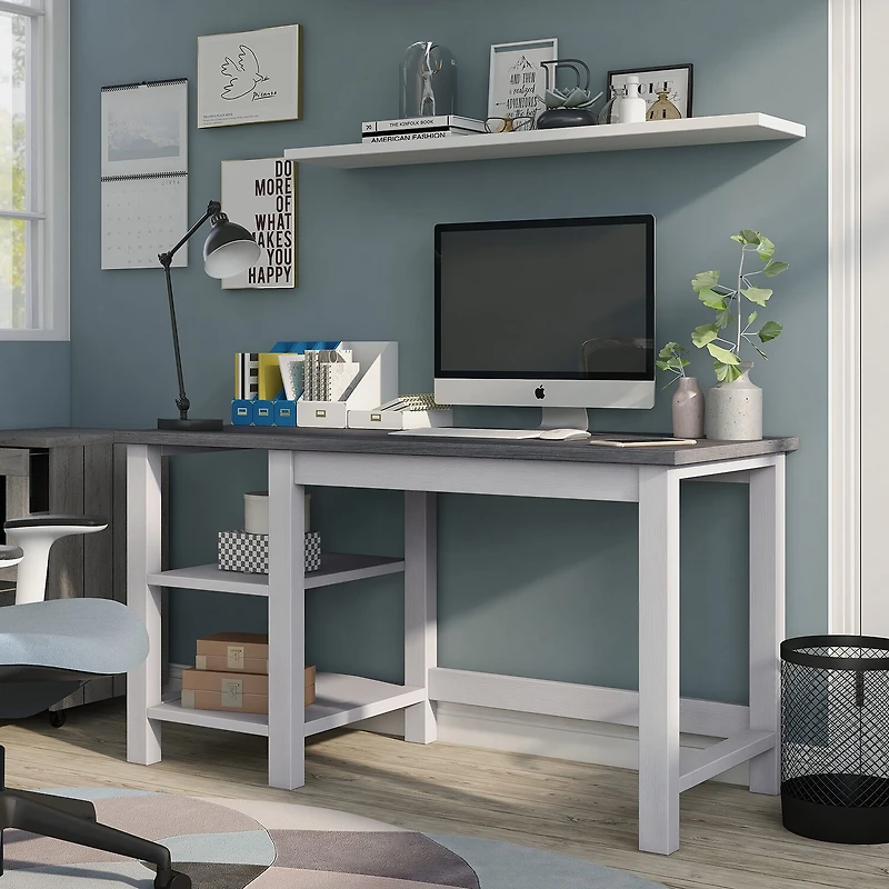 Furniture of America™ Paschal 2 Shelves Writing Desk