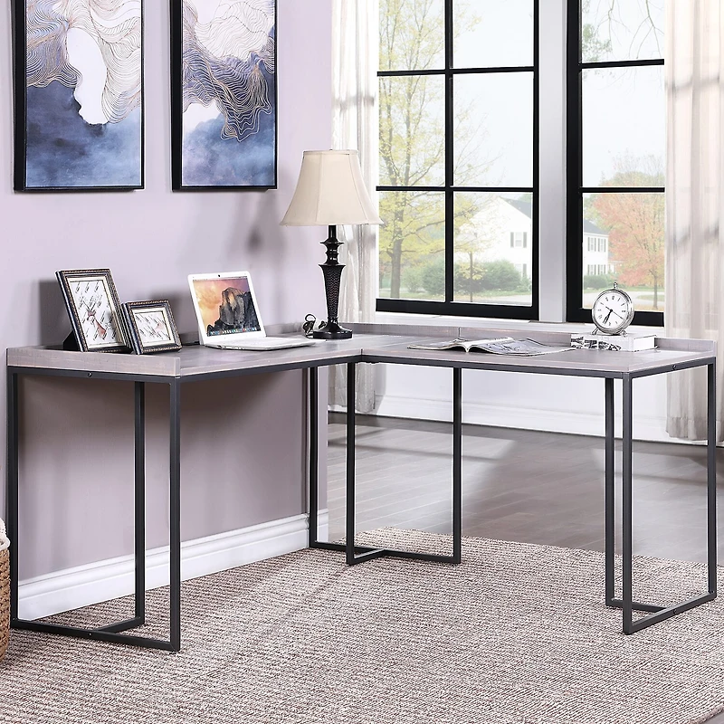 Furniture of America™ Coach L-Shape Writing Desk
