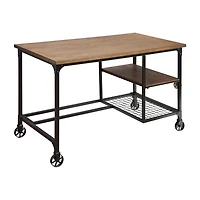 Furniture of America™ Deller 2 Shelves Writing Desk