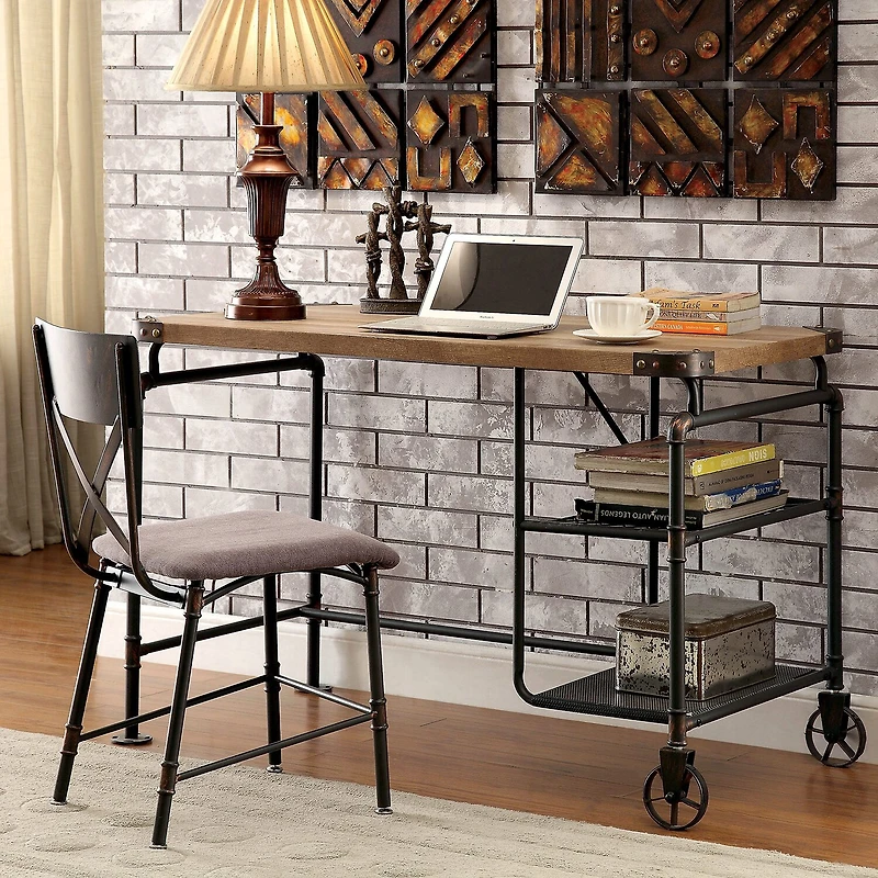 Furniture of America™ Sigourney 2 Shelves Writing Desk