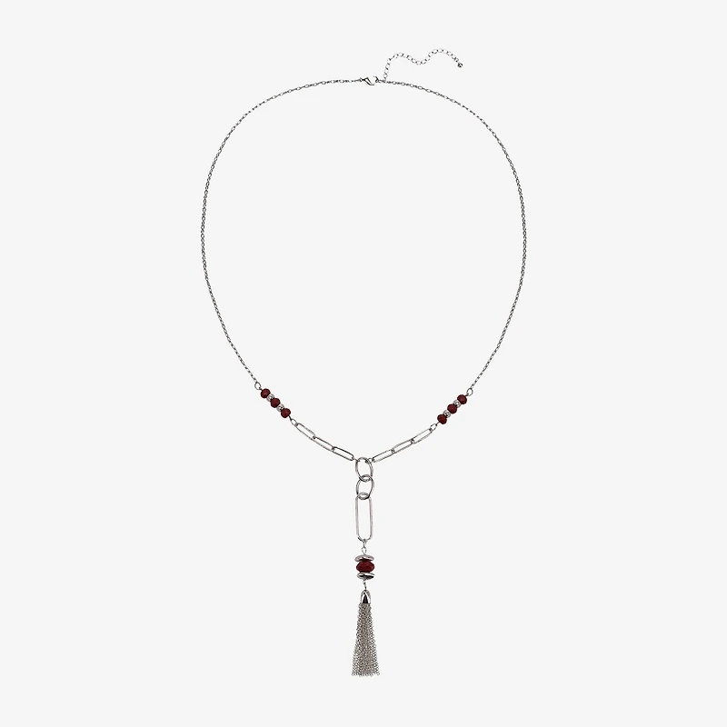 Mixit Silver Tone Womens 32 Inch Y Necklace