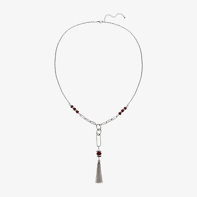 Mixit Silver Tone Womens 32 Inch Y Necklace