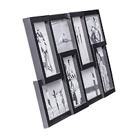 Malden 8-Op 4x6 Puzzle Collage Black Wall Frame