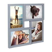 Malden 4-Op 4x6 Gray Square Puzzle Wall Frame