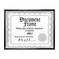 Malden 8.5x11 Metro Black Certificate Tabletop Frame